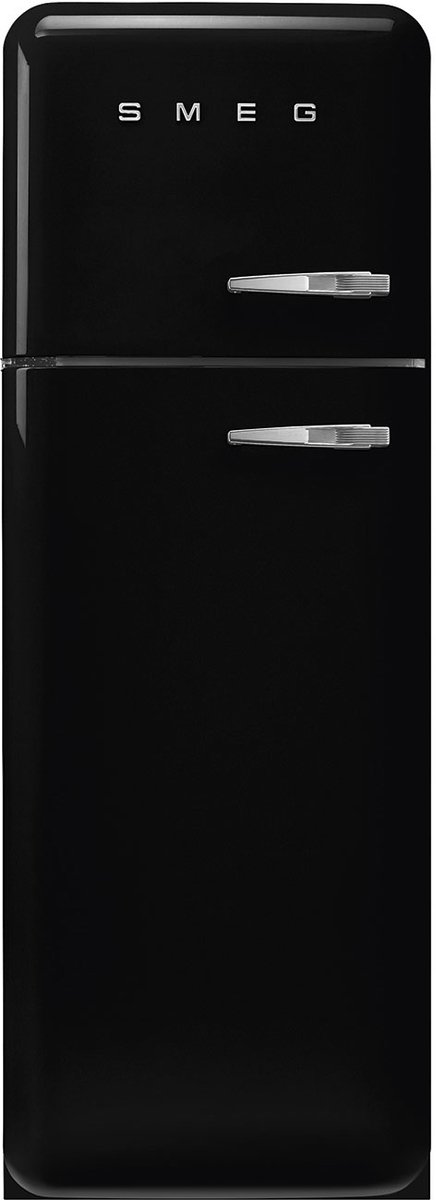 Smeg FAB30LBL6 koel-vriescombinatie Vrijstaand 294 l Zwart
