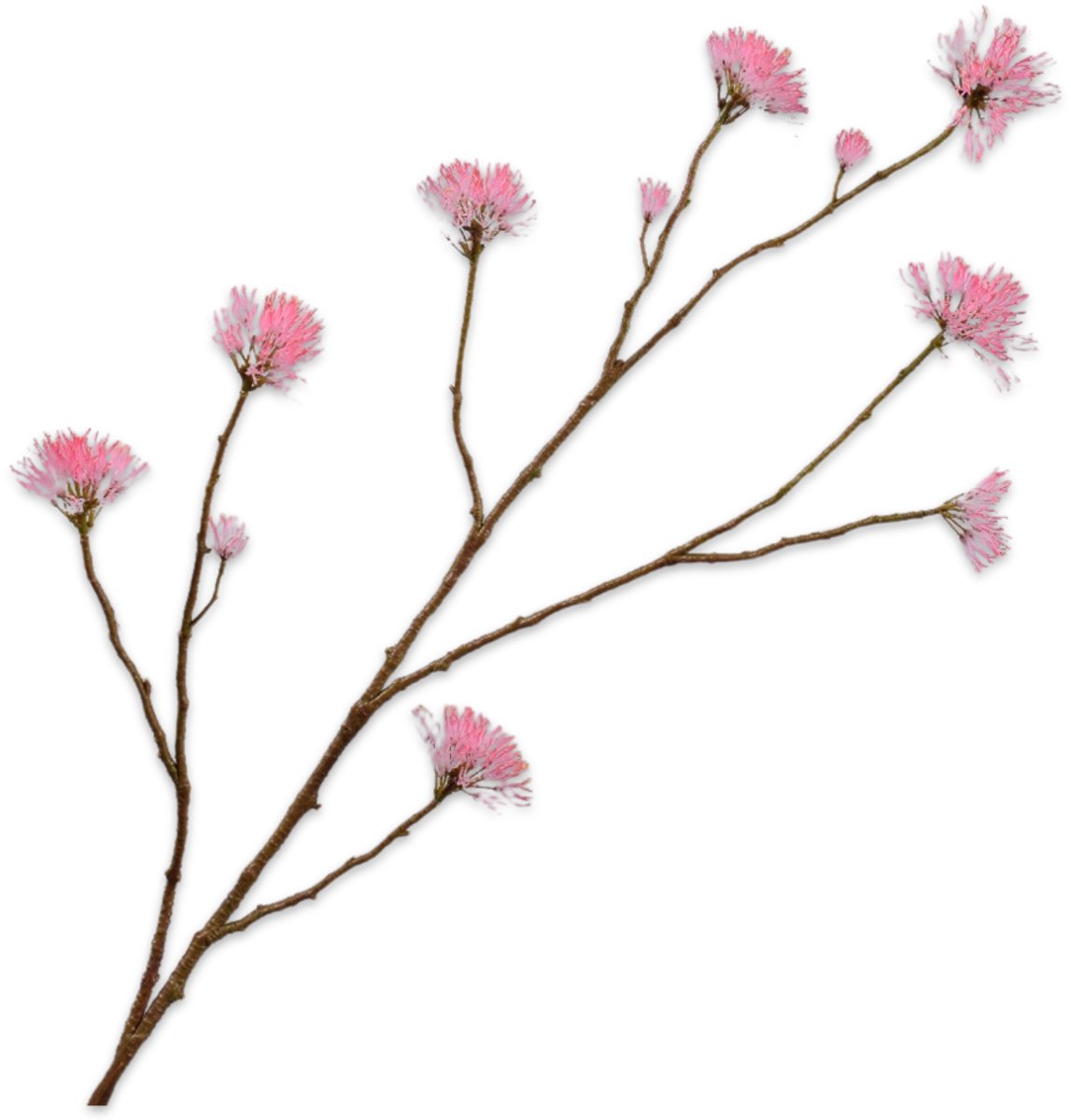 Silk-ka Kunstbloem-Zijde Bloem Bloesem Tak Roze 108 cm