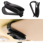 Support de lunettes de soleil à clipser pour voiture I Support de pare-soleil I Support de lunettes I Support de lunettes de lecture I Clip de rangement I Zwart