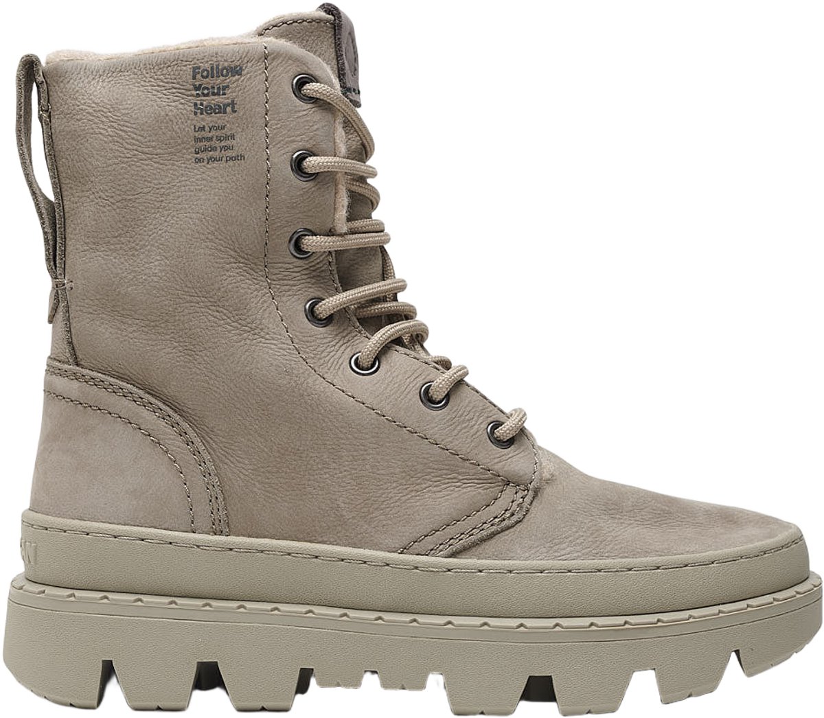 Satorisan - Unalome Laces Premium Wool - Enkel Laarzen Vrouwen - Vintage Leer Laarzen - Kleur Adventure Grey - Maat 38