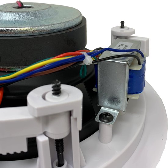 TIC C802 Inbouwluidsprekers met 8ohm/70v schakelaar 6.5" - 80W - Wit (Set) — afbeelding 2