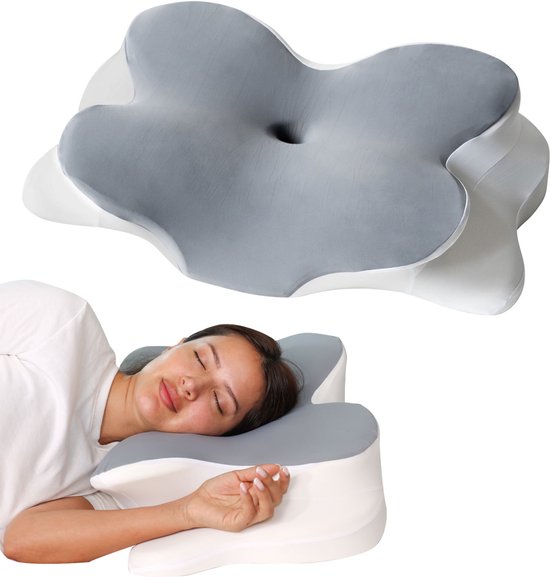 Ergonomisch Hoofdkussen - Hoofdkussen Nekklachten - Voor Rug- en Zijslapers - Memory Foam - Slaapkussen - Kussen - Ergonomisch Kussen - Orthopedische Kussens