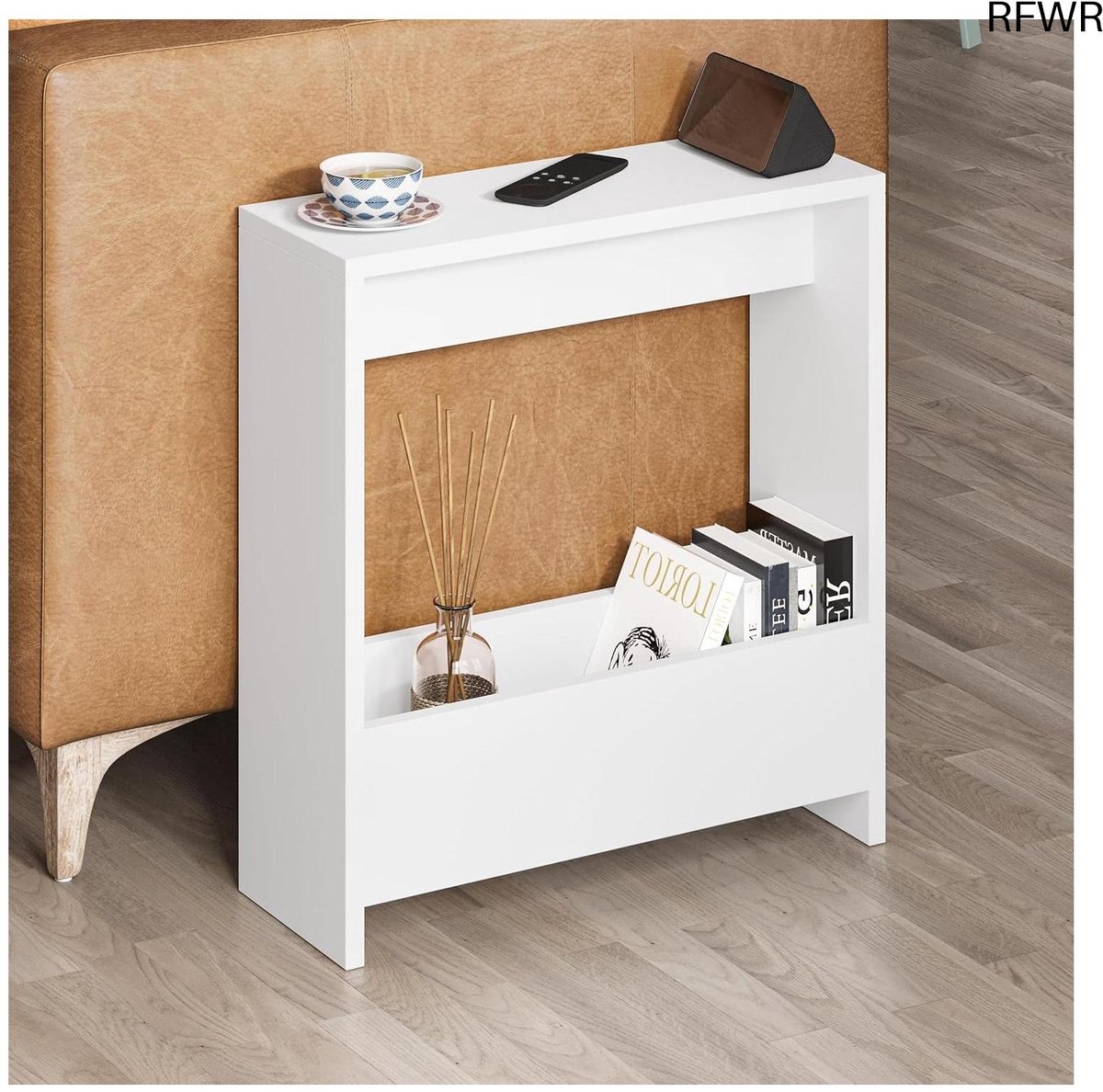 RFWR Bijzettafel met Tijdschriftenrek voor Woonkamer en Kantoor - 55 x 20 x 60 cm - Diverse Kleuren