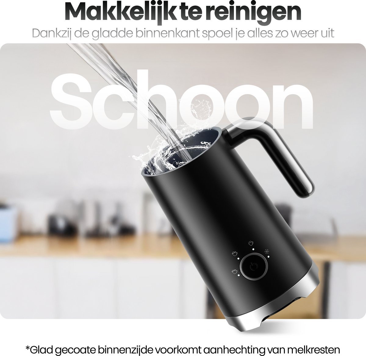 Phreeze F01 Elektrische Melkopschuimer - 300 ML - 4-in-1 Warm & Koud - Melk Opschuimer - Melkklopper voor Cappuccino, Latte & Chocolademelk — cadeau in Kookcadeaus - foto 5