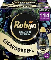 Bol.com Robijn Klein & Krachtig Collections Vloeibaar Wasmiddel - Beautiful Mystery - met essentiële oliën - 6 x 19 wasbeurten aanbieding