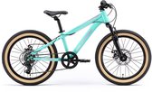 Bikestar kinderfiets MTB Staal 7speed 20inch mintgroen