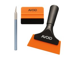 Rakel Set - Car Wrap Gereedschapset - Rakel - Mesje - Speciale Rakel - Raamfolie | Melkglasfolie | Wrapfolies | Raamfolie anti inkijk | Raamfolies | Zonwerende Raamfolie | Raamfolie Statisch