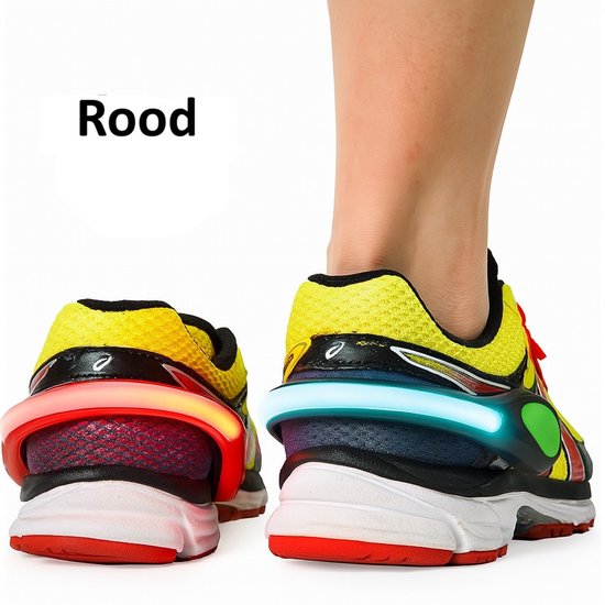 Clip pour chaussures I Feux de course I Siècle des Lumières de course LED I Bracelet LED I Visible dans l'obscurité I Course à pied dans l'obscurité I 1 pièce I Lumière rouge