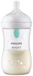 Philips Avent babyfles 260ml met melk en sterretjes decoratie.