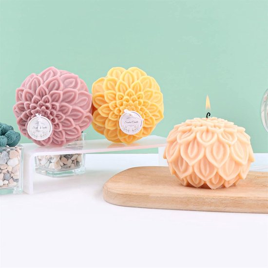 AINIKA Big Rose Flower Silicone Mold Candle Moulds Silicone for Candle Making Al
