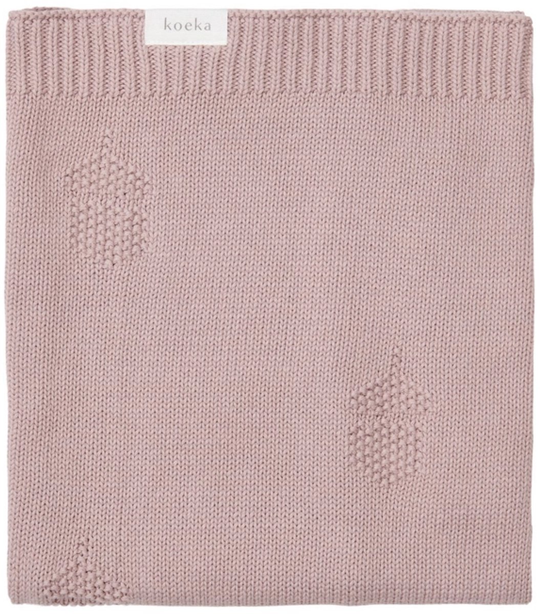 Koeka wiegdeken Nuts Soft Mauve 75x90 cm paars