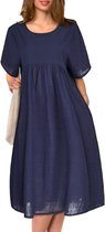 Robe d'été décontractée à manches courtes et poches - Tenue d'été idéale pour femme