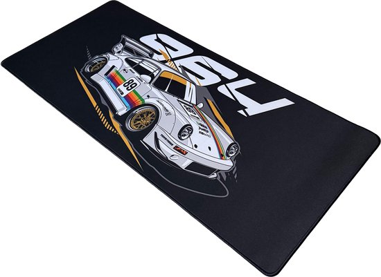 Muismat xxl - Porsche 964 - Gaming - 900 x 400 x 3 mm - Antislip