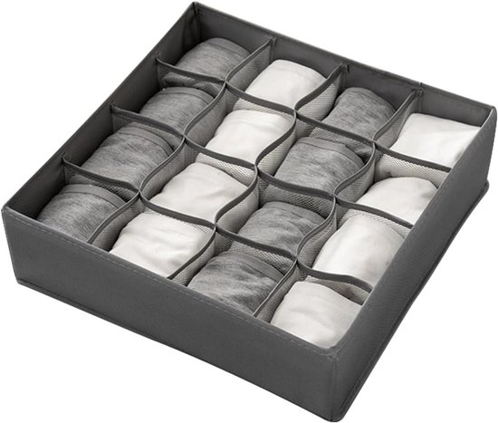 Bazasa 8-delige lade-organizer in de kleur roze voor kledingkast, lade