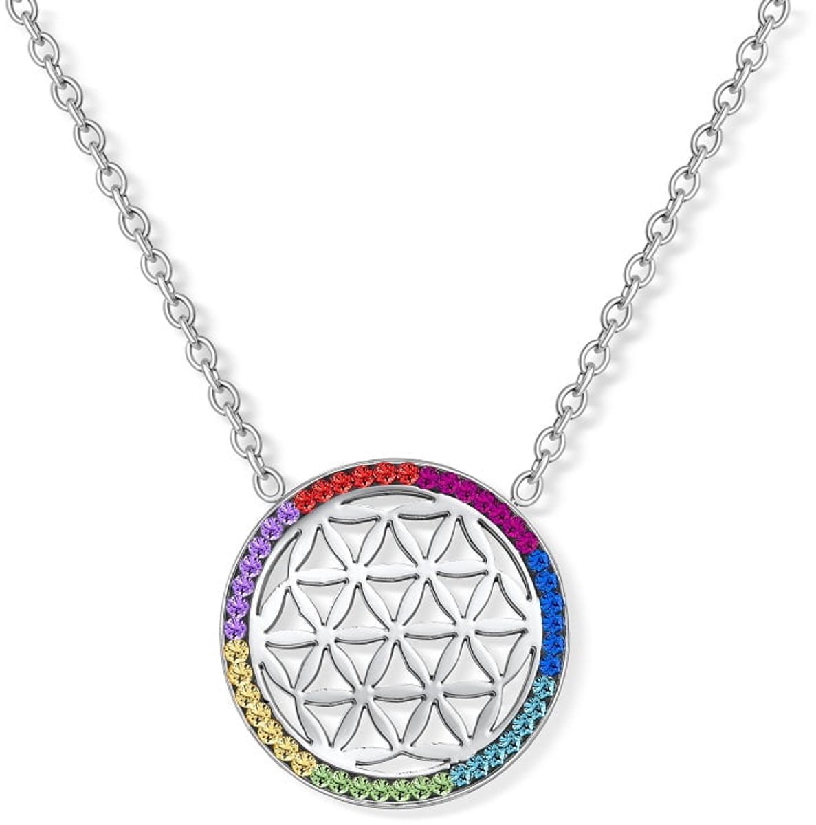 Levensbloem in chakra wiel