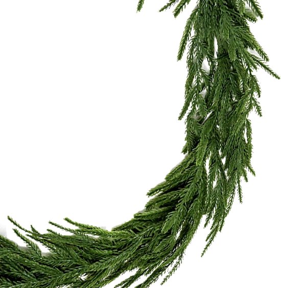 PARTY JOY Christmas Wreath Artificial Norfolk Wreath 2.74 m