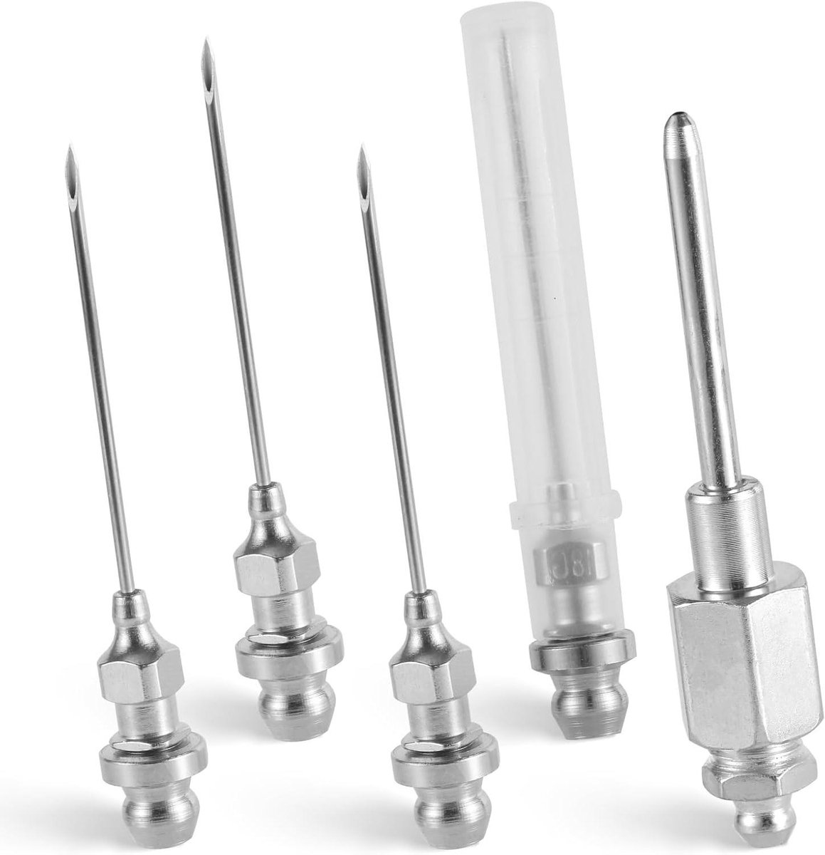 Allecto Plus - Grease Injector Naald Set voor Precisie Smering in Smalle Ruimtes met NPT Draad