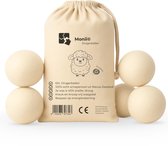 Monii® - Balles de séchage - Lot de 6 - Balles de séchage - Balles de séchage - Balle de lavage - Adoucissant - 100 % laine de mouton - Réutilisables - Accélère et adoucit le linge