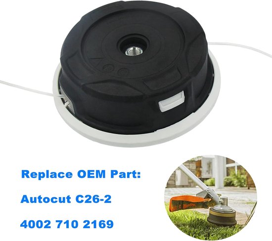 Geschikt voor Toepasbaar STIHL FS 55 / 56 / 70 / 94 / 91 / 111 / 131 / 240 M10 x 1.0 Vervanging c26 - 2 LINKER Draadkop - Ster van Merkloos	 — afbeelding 2