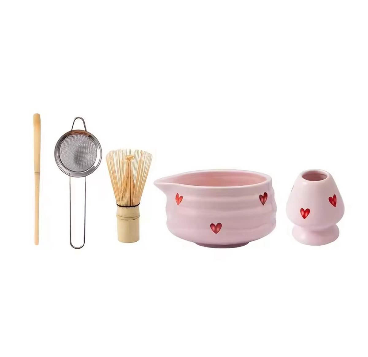 7 Delige Matcha Set, Macha Theeset Met Lepel, Gardehouder, Bamboe Garde Schop Zeef Accessoires Traditionele Japanse Theeceremonie Beste Cadeau Voor Geliefden Zwart 2055215238