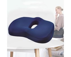 CHIWIN Orthopedisch Zitkussen – Memory Foam Steunkussen met Afneembare Hoes – Anti-slip Stoelkussen voor Auto, Bureau & Gaming – Ademend & Ergonomisch Ontworpen – Coccyx & Ischias Verlichting