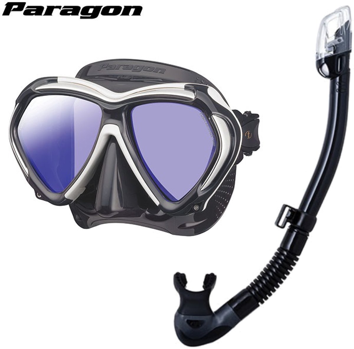 TUSA Paragon Duikmasker + TUSA Hyperdry Elite II Snorkel – Premium Snorkelset