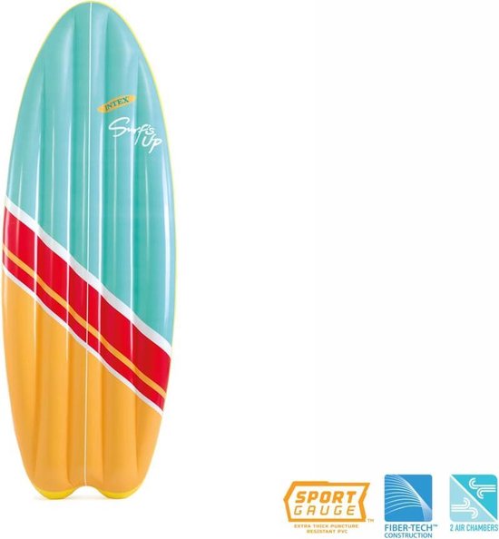biografie vervorming Thriller Intex Surfplank opblaasbaar Surf's Up Mats 178x69 cm 58152EU | bol.com