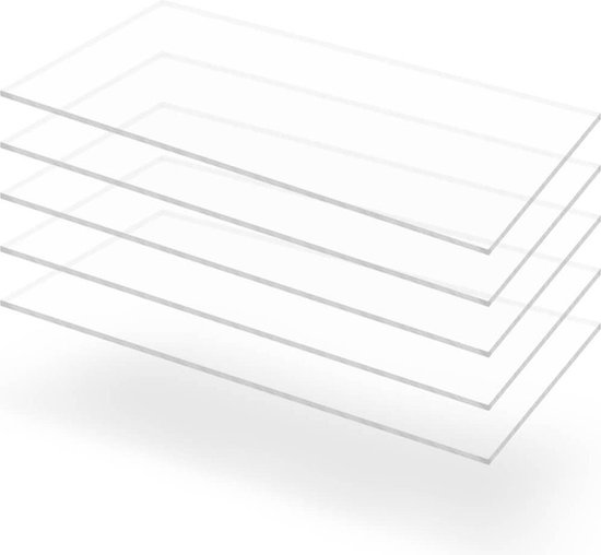 DAJAVE Acrylplaten, 2 stuks, 40 x 30 cm, 5 mm, acrylglas DAJAVE Acrylplaten, 2 stuks, 40 x 30 cm, 5 mm, acrylglas