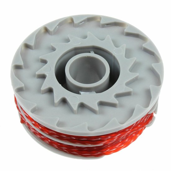Maaidraad - 2 Stuks - trimmerdraad - Reserve draden - draadspoelen - voor FLYMO - Vervangende lijn 36 voet - diameter 2.51 inch - voor Vervangt spoelen uit de FLYMO FLY021/FLY0060 - serie met doppen en veren van Merkloos	 — afbeelding 2