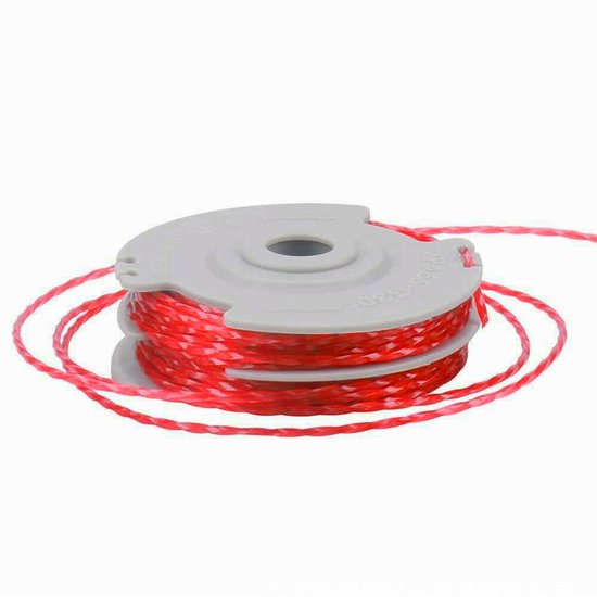Maaidraad - 2 Stuks - trimmerdraad - Reserve draden - draadspoelen - voor FLYMO - Vervangende lijn 36 voet - diameter 2.51 inch - voor Vervangt spoelen uit de FLYMO FLY021/FLY0060 - serie met doppen en veren van Merkloos	 — afbeelding 3