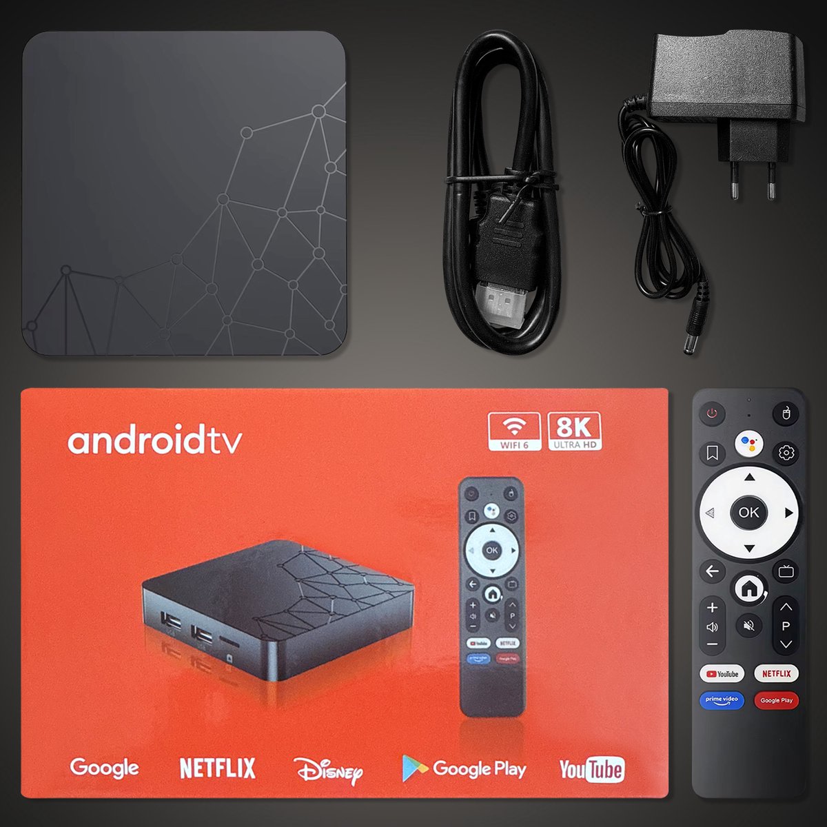 Android Streaming TV Box 4K – Google Assistant – Netflix & YouTube – HDMI – 2GB RAM / 16GB ROM – WIFI – chromecast – incl. batterijen — cadeau in Elektronica - foto 8