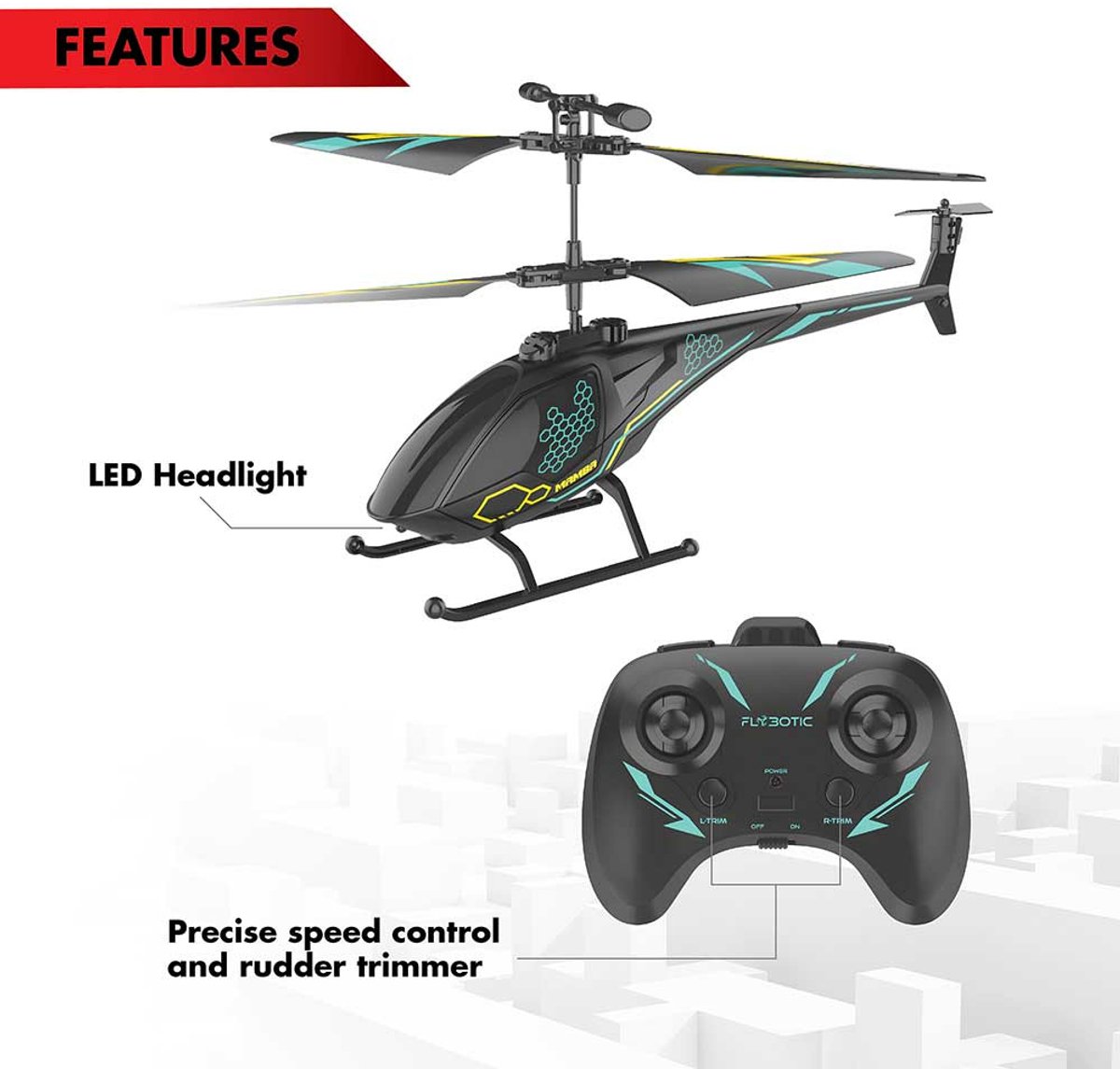 RC Air Mamba Helikopter - Bestuurbare helikopter — cadeau in Spellen & Speelgoed - foto 2