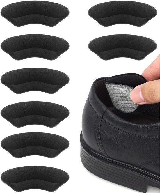 Hielbeschermers 8 Stuks – Voorkomt Pijnlijke Hielen & Loszittende Schoenen - Past in Elke Schoen - Comfortabel - Hielkussentjes - Hielzooltjes - Hiel Kussens - Hakbeschermers - Heel Pads - Schoenverkleiner