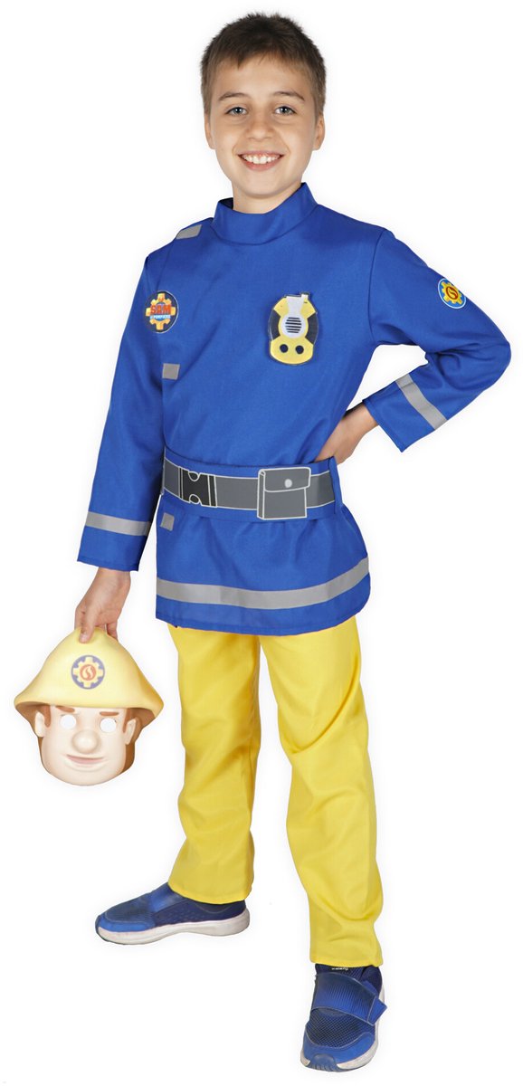 Brandweerman Sam Kostuum - 3-4 jaar
