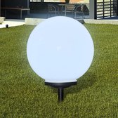 vidaXL - Padverlichting Buitenshuise tuinpad zonne-energie lamp (balvormig) LED 40cm (1 stuk inc. anker)
