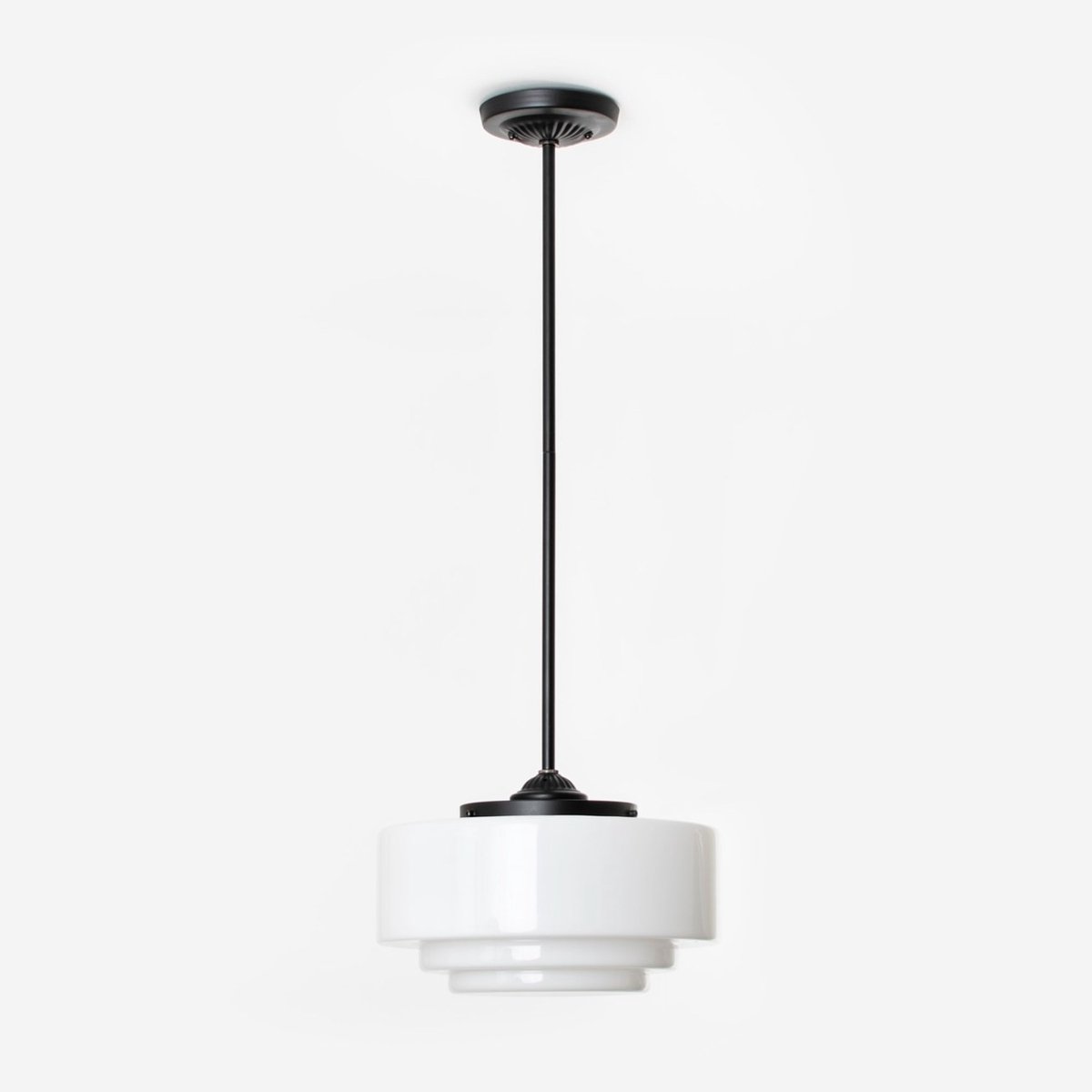 Coloured by Art Hanglamp Getrapt Ø 30 Moonlight - Art Deco Trade Zwart