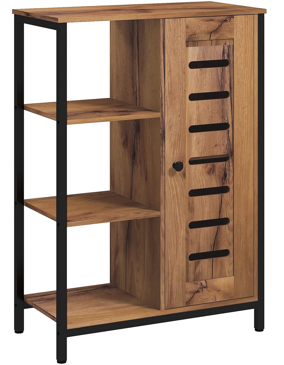 Kleankin-Badkamerkast-Hout-60x30x85cm-Bruin
