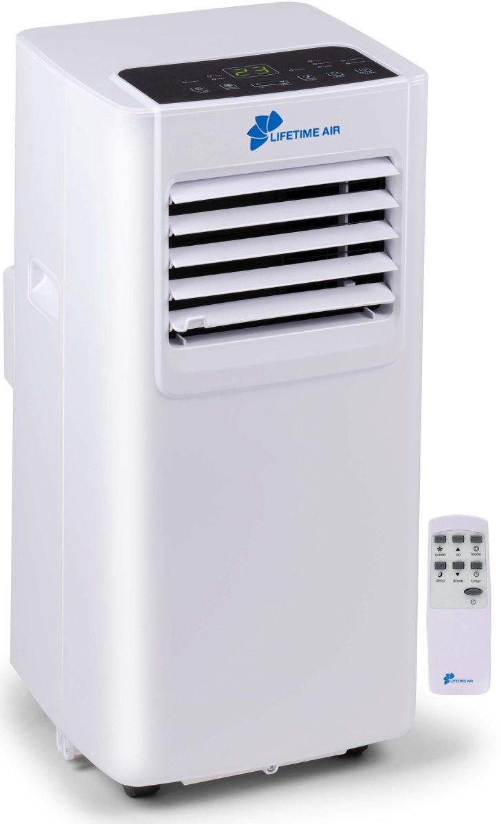 Lifetime Air Mobiele Airco - Airconditionor - LED Display - Timer - 230 V - Ruimtes tot 16 M² - Wit