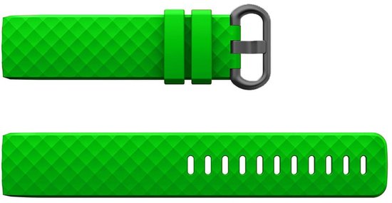 Bracelets en Siliconen adaptés au bracelet Fitbit Charge 4 - Lot de 4 bracelets - Bracelet Sport Convient au bracelet Fitbit Charge 3 - Set de 4 bracelets Zwart - Grijs - Wit - Vert - Taille S/ M (Small)