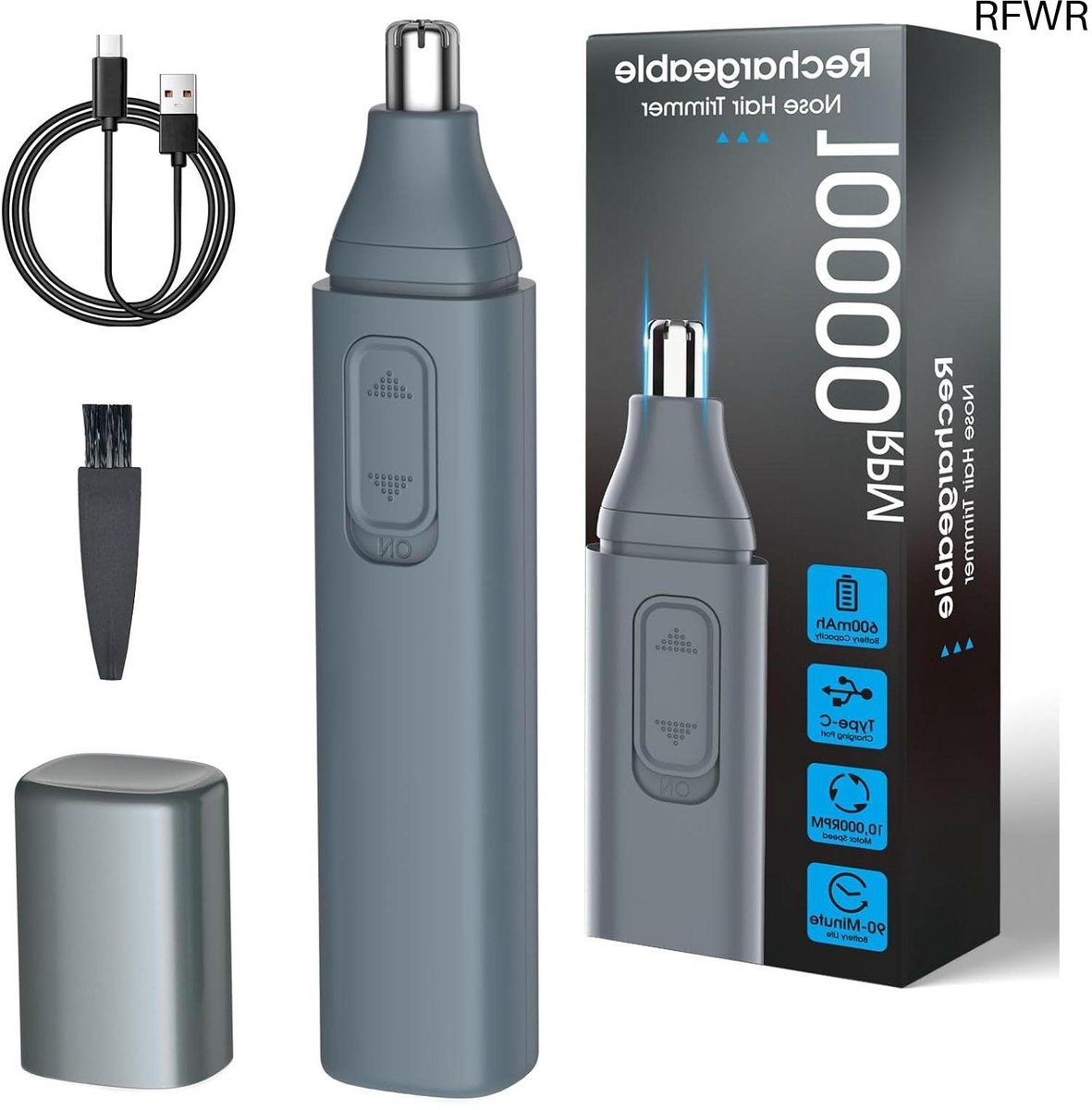 RFWR® Neushaartrimmer voor Mannen - 10000 RPM