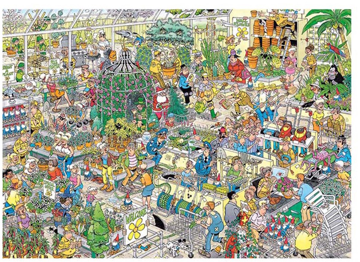 Jan van Haasteren Het Tuincentrum puzzel - 1000 stukjes