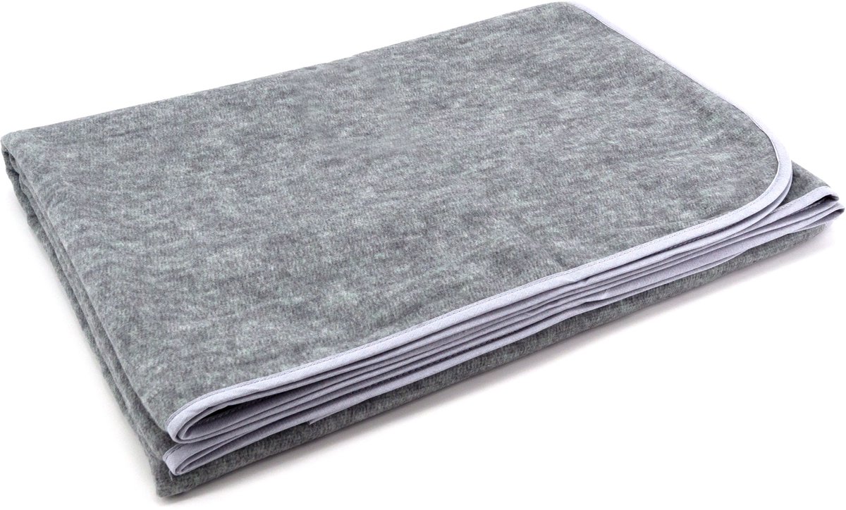 sleepling 150 x 200 cm plaid | knuffel- en sofadeken | van katoenmix | Made in Germany | wasbaar op 30 graden | saliegroen-grijs