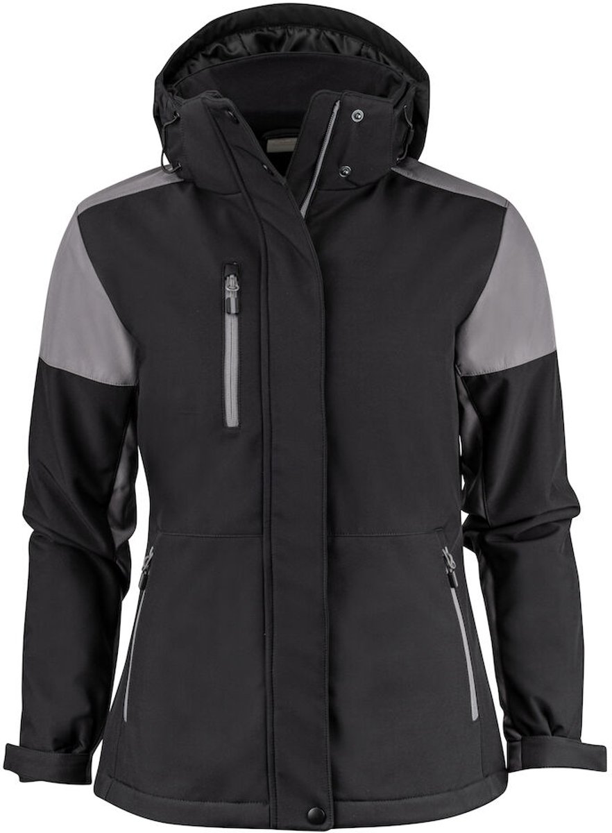 Printer PRIME PADDED SOFTSHELL PRIME LADY 2261072 - zwart/staalgrijs - M