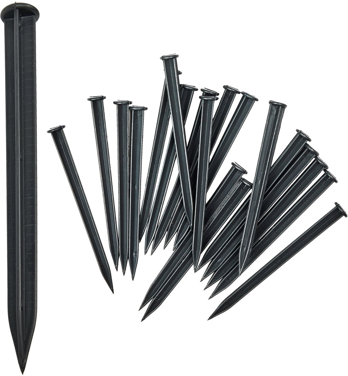Garronda – Plastic Anker – 18cm - Voor Graskant – Bedrand – 50xZwart - GD-JBM-Bolt