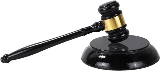 Houten Hamer En Geluidsblokset Houten Hamer En Ronde Hamer Geluidsblok Perfect Voor Rechter Advocaatveiling Ikx