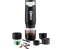 Draagbare koffiepot en koffiezetapparaat voor in de auto Draagbare koffiezetter, koffiezetapparaat voor op de camping, in de caravan, tijdens het wandelen en op kantoor - geen zelfopwarmfunctie