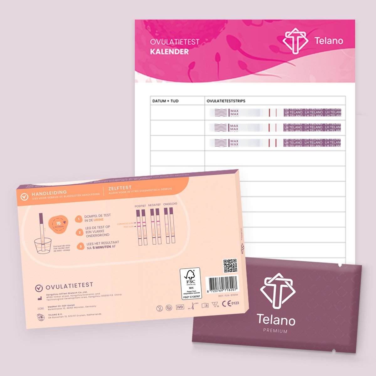Telano Ovulatietest Premium 30 stuks Dipstick - Ovulatiekalender - Extra Brede Strip van 5 mm - Vergroot je kans op Zwangerschap - Ovulatietesten Strip – foto 3
