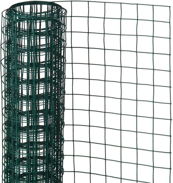 middag Pijler Elegantie Nature - Verzinkt staal gaas - 0,5 x 5m - Groen - 13 x 13mm mazen | bol.com