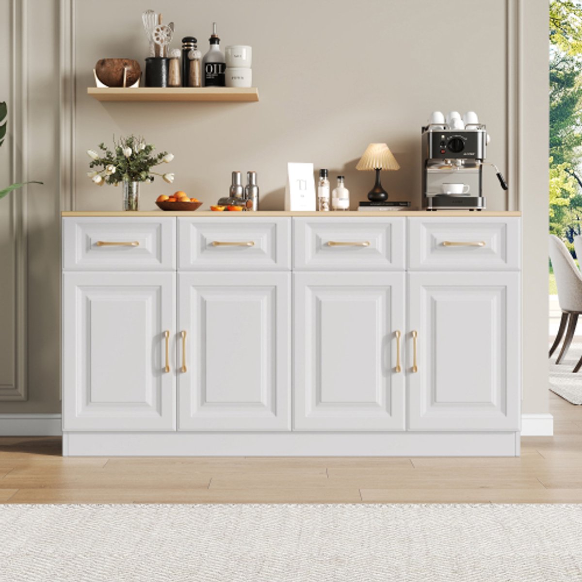 OEM Modern Kitchen Cabinet Holz ablage Side board Buffet für Wohnzimmer Esszimme