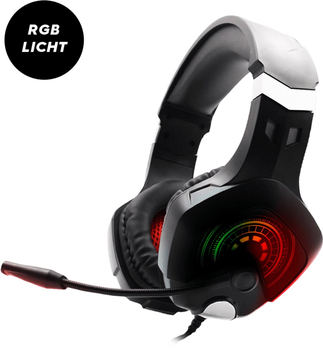 RAIDER J30 ULTRA GAMING headset - Over-ear Stereo gaming headset met Microfoon - 50 mm audio drivers - geschikt voor PC Smartphone Xbox Playstation Switch